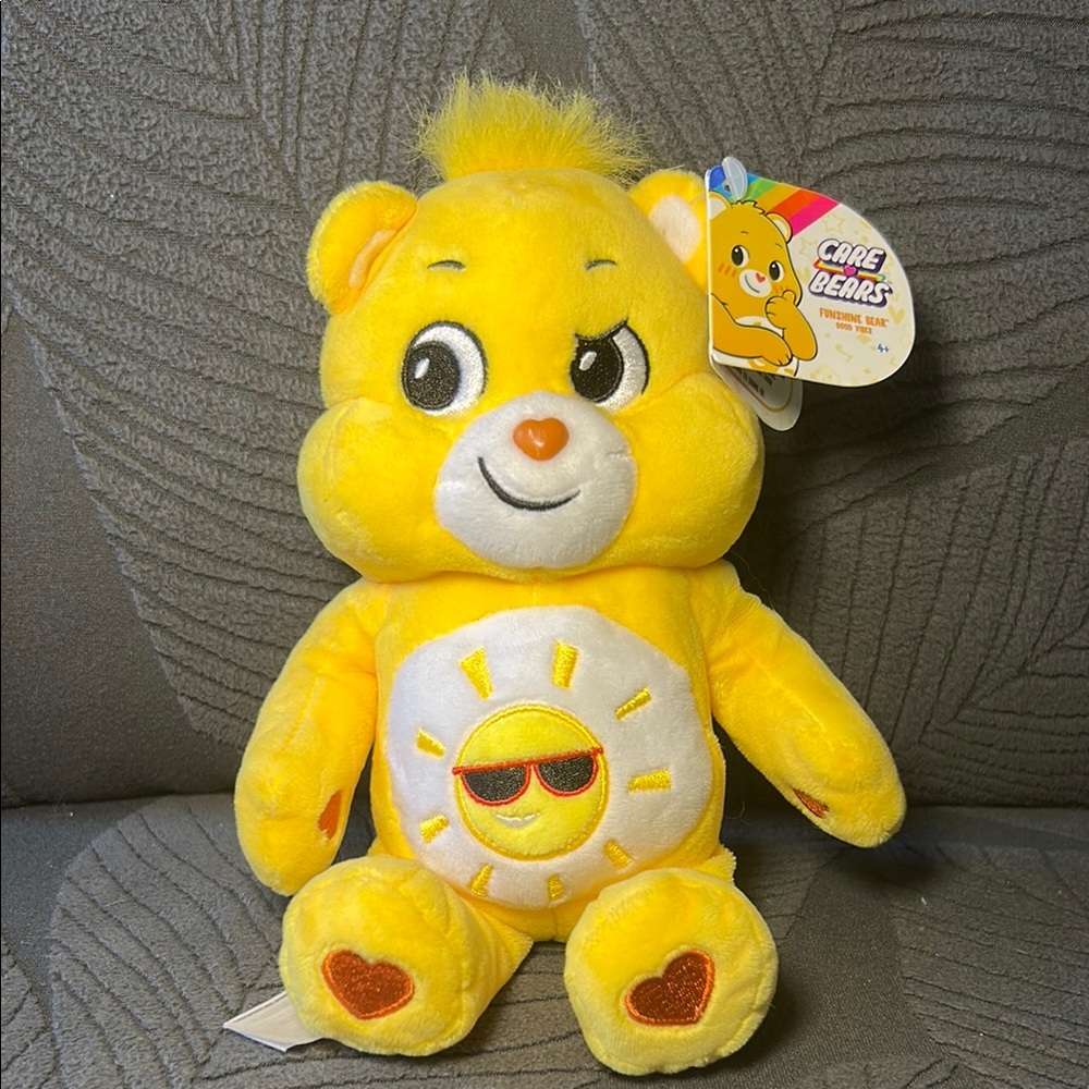 Care Bears Funshine Bear Yellow and Orange Stuffed Animal